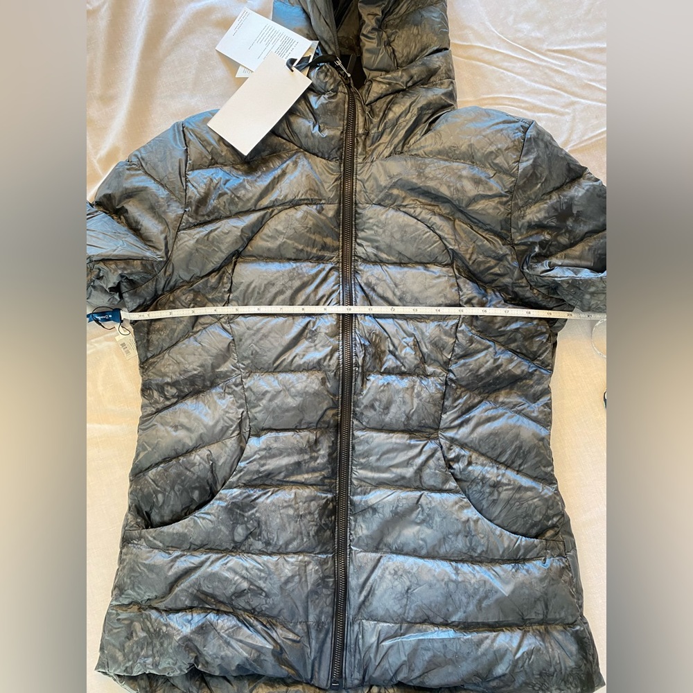 Lululemon Pack It Down Jacket  Diamond Dye Melanite Black size 12 NWT - Picture 7 of 13